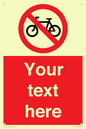 PV5117: Custom No Cycling Sign