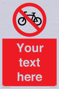 PV5117: Custom No Cycling Sign