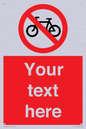 PV5117: Custom No Cycling Sign