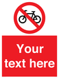 PV5117: Custom No Cycling Sign