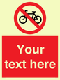 PV5117: Custom No Cycling Sign