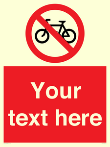 PV5117: Custom No Cycling Sign