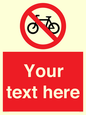 PV5117: Custom No Cycling Sign