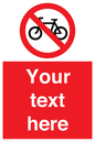 PV5117: Custom No Cycling Sign
