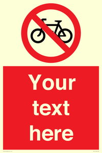 PV5117: Custom No Cycling Sign