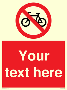 PV5117: Custom No Cycling Sign