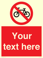 PV5117: Custom No Cycling Sign