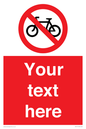 PV5117: Custom No Cycling Sign