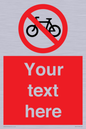 PV5117: Custom No Cycling Sign