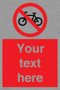 PV5117: Custom No Cycling Sign
