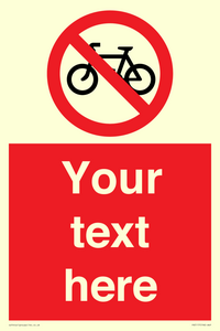 PV5117: Custom No Cycling Sign
