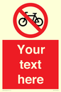 PV5117: Custom No Cycling Sign