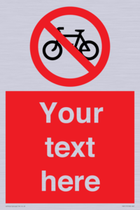 PV5117: Custom No Cycling Sign