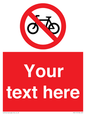 PV5117: Custom No Cycling Sign