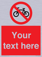 PV5117: Custom No Cycling Sign
