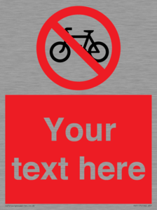 PV5117: Custom No Cycling Sign