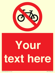 PV5117: Custom No Cycling Sign