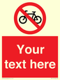 PV5117: Custom No Cycling Sign