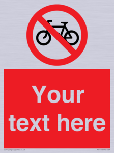 PV5117: Custom No Cycling Sign