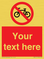 PV5117: Custom No Cycling Sign