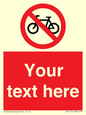 PV5117: Custom No Cycling Sign