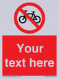 PV5117: Custom No Cycling Sign