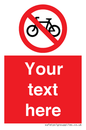 PV5117: Custom No Cycling Sign