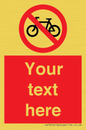 PV5117: Custom No Cycling Sign