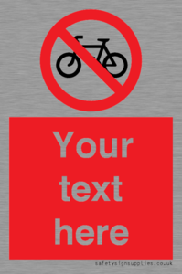 PV5117: Custom No Cycling Sign