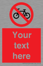 PV5117: Custom No Cycling Sign