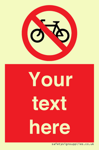 PV5117: Custom No Cycling Sign