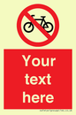 PV5117: Custom No Cycling Sign