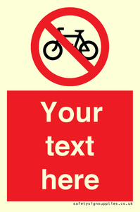 PV5117: Custom No Cycling Sign