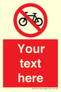 PV5117: Custom No Cycling Sign