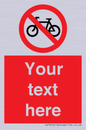 PV5117: Custom No Cycling Sign