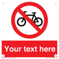 PV5117: Custom No Cycling Sign