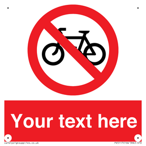 PV5117: Custom No Cycling Sign