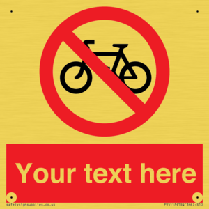 PV5117: Custom No Cycling Sign