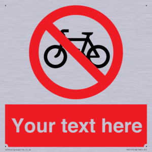 PV5117: Custom No Cycling Sign