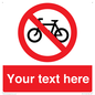 PV5117: Custom No Cycling Sign