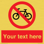 PV5117: Custom No Cycling Sign