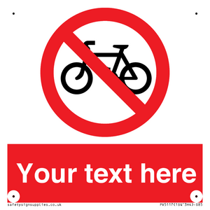 PV5117: Custom No Cycling Sign