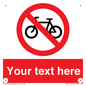 PV5117: Custom No Cycling Sign
