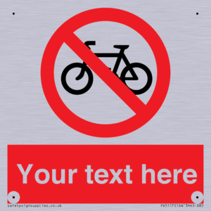 PV5117: Custom No Cycling Sign