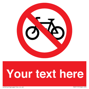 PV5117: Custom No Cycling Sign