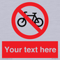 PV5117: Custom No Cycling Sign