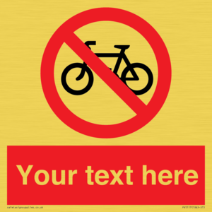 PV5117: Custom No Cycling Sign