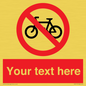 PV5117: Custom No Cycling Sign
