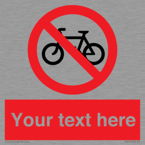 PV5117: Custom No Cycling Sign