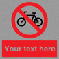 PV5117: Custom No Cycling Sign